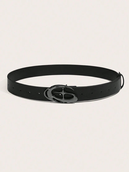 1Pc Retro INS Style 3D Star Design Belt with Unique Black Buckle for Matching with Jeans/Trousers/Short Skirts/Dresses/Shorts, Etc. Summer, School Fall, Autumn, Halloween