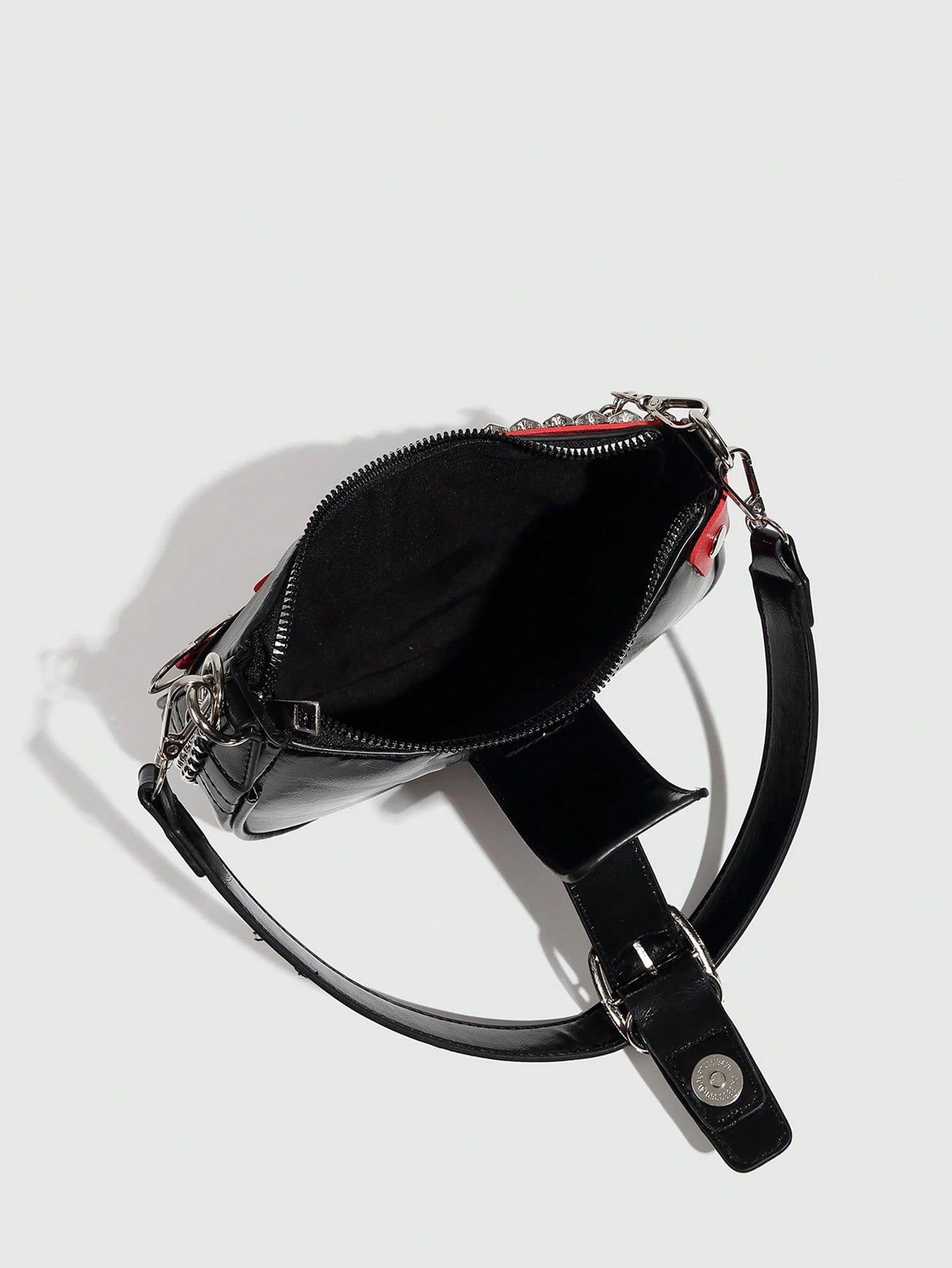 Y2K Lace Bow Bag with Unique Star & Moon Design Silver Shoulder Chain Crossbody Bag, Versatile for Streetwear, Party Outfits, Also Suitable as a Gift. Starry Print Black Handbag for Women